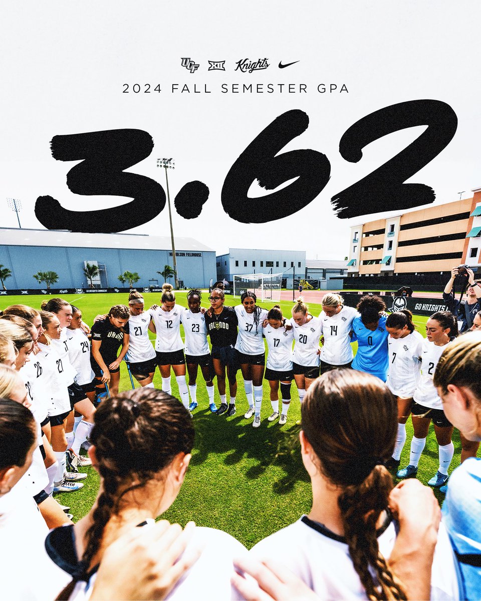 UCF_WSoccer's tweet photo. Highest team GPA in program history ✅ https://t.co/UvcgzVSsi5