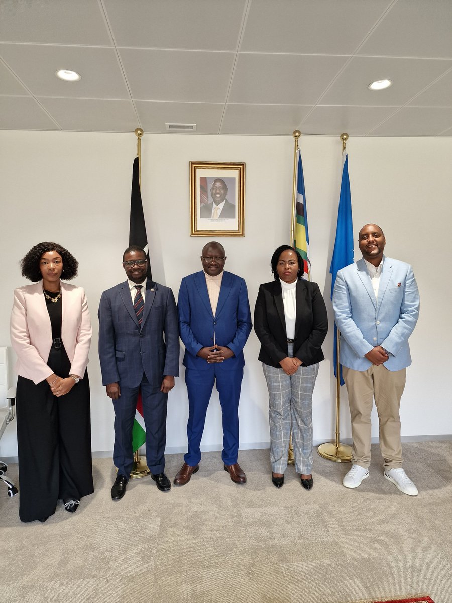 KenyaMissionUNG's tweet photo. H.E Dr. Fancy TOO received a courtesy call from Mr. Charles Kwemoi, newly appointed OHCHR 🇰🇪Country Representative. Discussions centred on leveraging the support of the OHCHR in order to strengthen 🇰🇪 human rights architecture. https://t.co/VNgCafBJF3