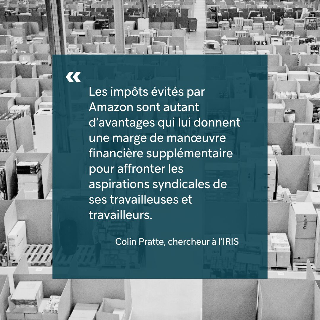 Article | Quand une entreprise paie peu ou pas d’impôt, il est aisé pour elle de fermer des entrepôts fraîchement construits et d’enregistrer des pertes cumulant des millions de dollars afin de tuer dans l’œuf un mouvement de syndicalisation. #amazon

iris-recherche.qc.ca/.../amazon-par…