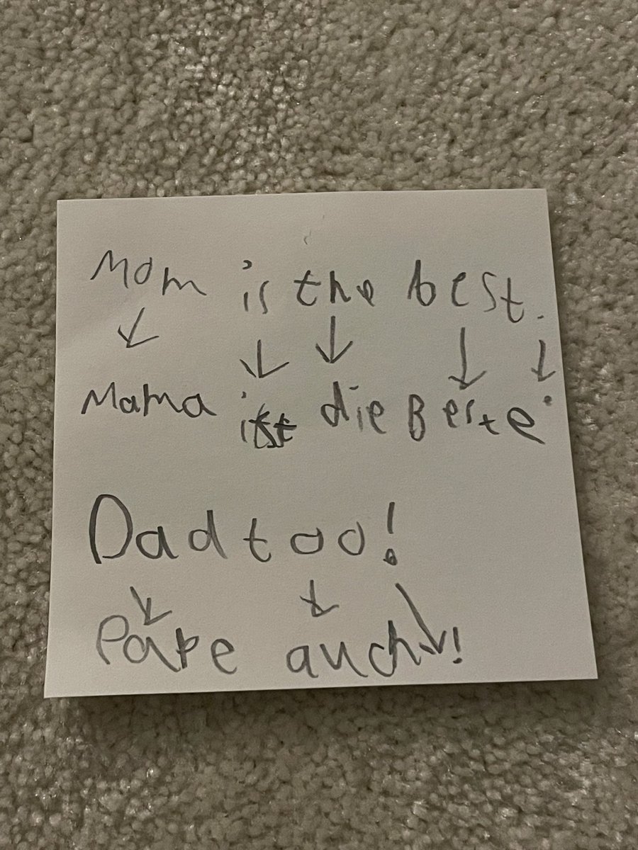 Der Sohn (7) lernt freiwillig und fleißig Englisch. Bin so stolz! 🥹