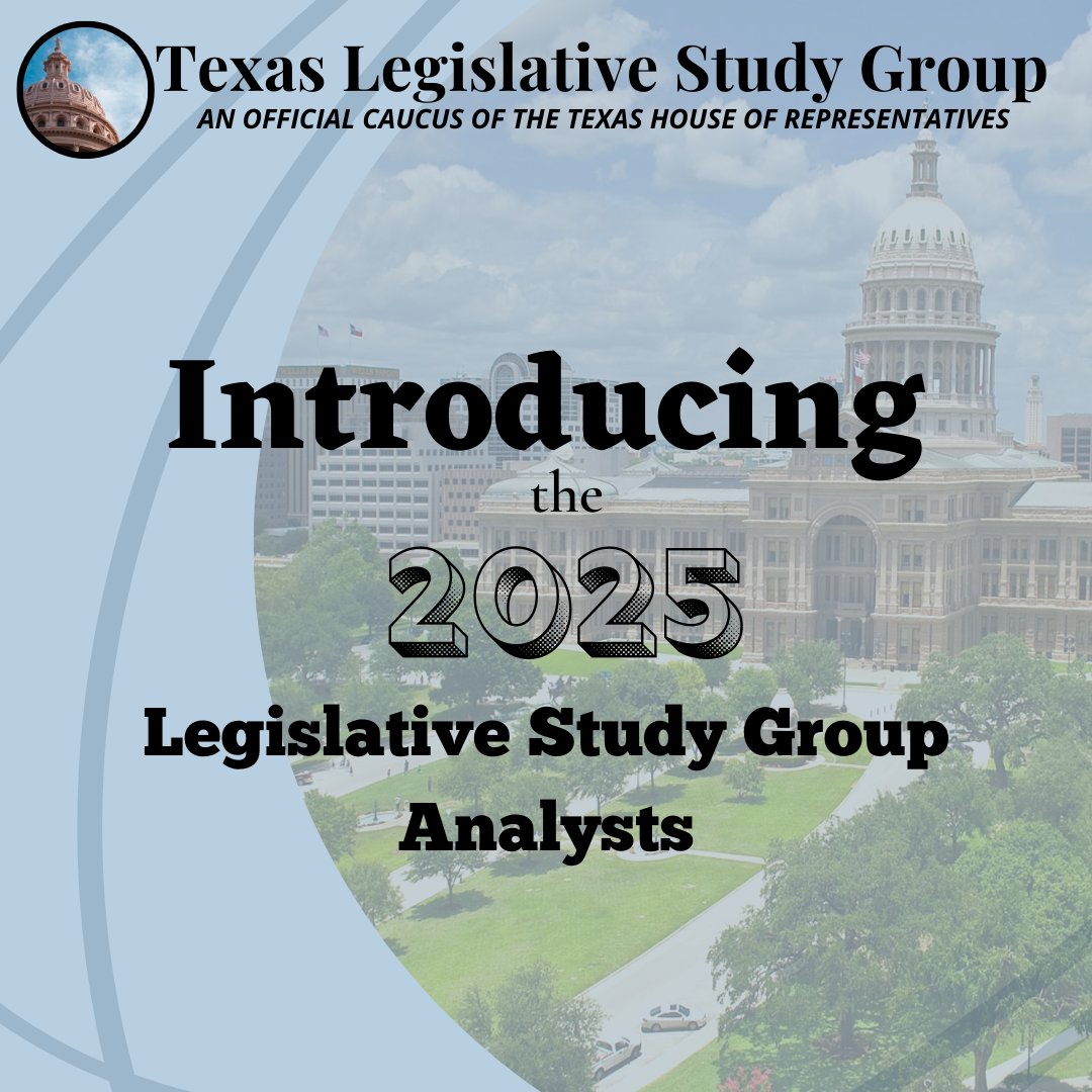 Texas_LSG's tweet photo. This session we are excited to welcome our nine 2025 LSG Analysts! We are looking forward to working together to analyze the critical legislation that will impact Texans! #txlege https://t.co/3fGyWdIRLD