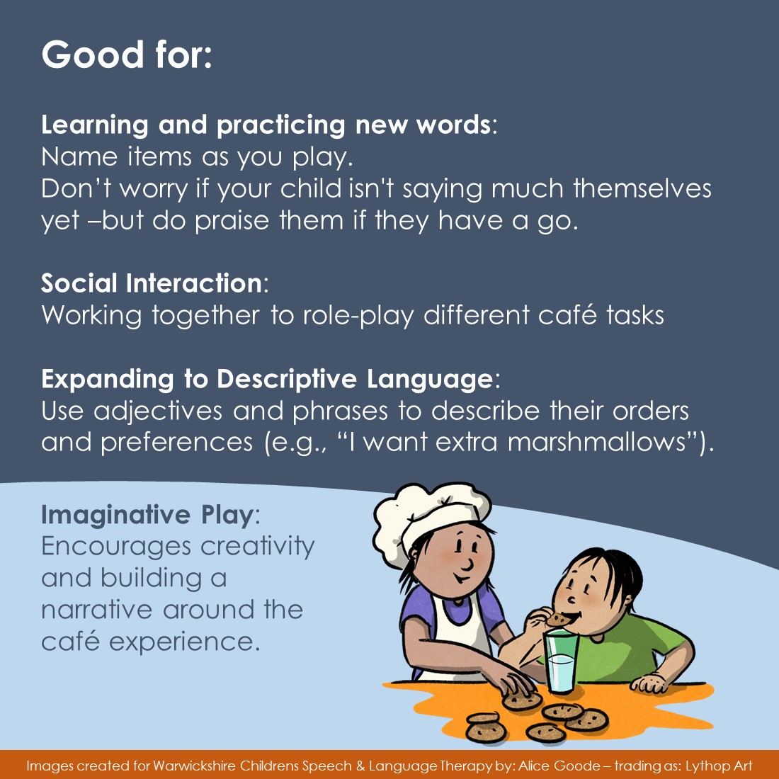 WarwickshireSLT's tweet image. It&apos;s chat and play Friday. It&apos;s also one of the best days of the year... Hot Chocolate Day!
Here&apos;s a little idea to try at home &amp;amp; maybe a good excuse to make yourselves a cup or two of hot (or slightly warmed!) chocolate while you&apos;re at it
#chatandplay
@nhsswft @RCSLT @WarksFIS