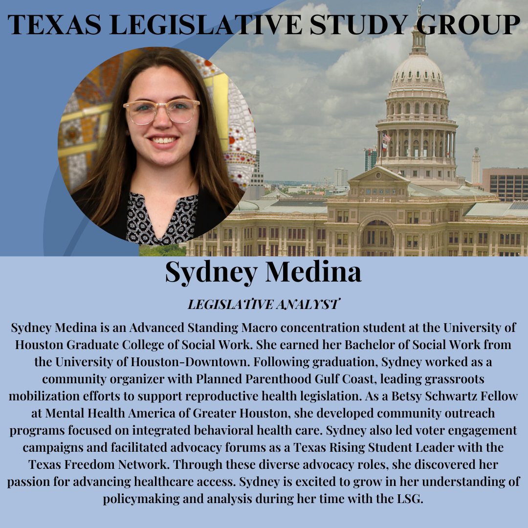 Texas_LSG's tweet photo. Meet our analyst, Sydney! #txlege https://t.co/Apn0SSVoR9