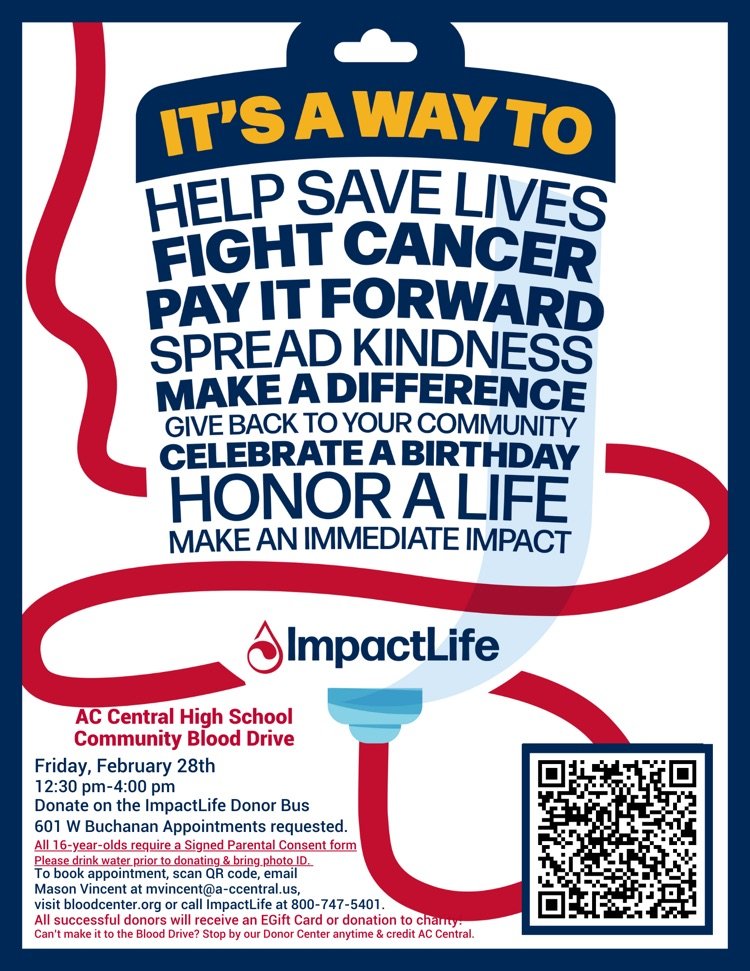 ACCENTRAL262's tweet photo. STAR is hosting a Blood Drive on February 28th! 

Use the following link to sign up: https://t.co/JZKCK3lNyD https://t.co/6HpXHGPUHq