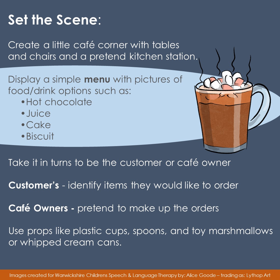 WarwickshireSLT's tweet image. It&apos;s chat and play Friday. It&apos;s also one of the best days of the year... Hot Chocolate Day!
Here&apos;s a little idea to try at home &amp;amp; maybe a good excuse to make yourselves a cup or two of hot (or slightly warmed!) chocolate while you&apos;re at it
#chatandplay
@nhsswft @RCSLT @WarksFIS