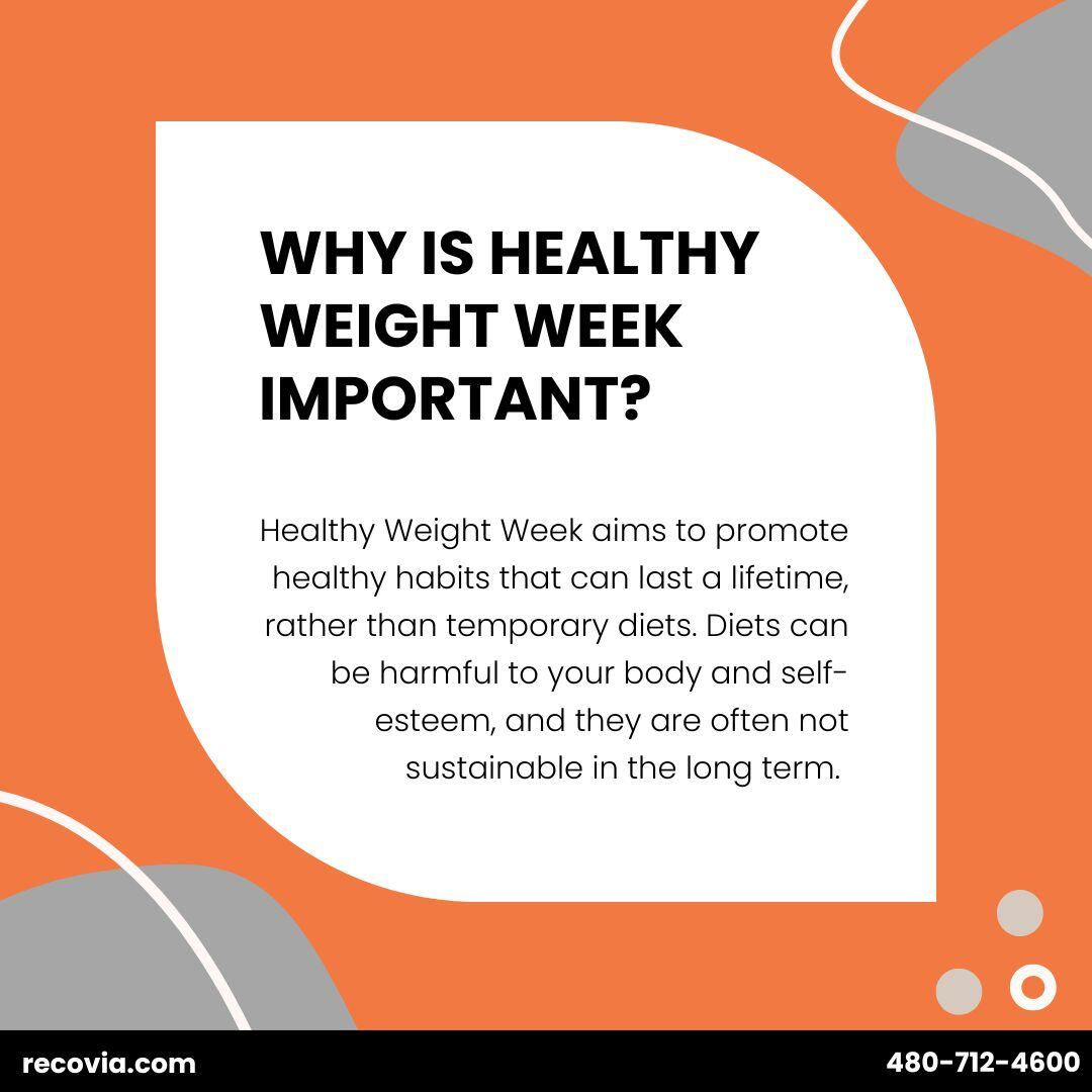 RecoviaAZ's tweet photo. 🏋️‍♀️ #HealthyWeightWeek is here! 

At Recovia, we support individuals with weight issues with counseling, physical therapy, and practices like yoga and tai chi. Join us in celebrating progress, balance, and self-care. Let’s redefine what health looks like. https://t.co/eCVj6nbEFC