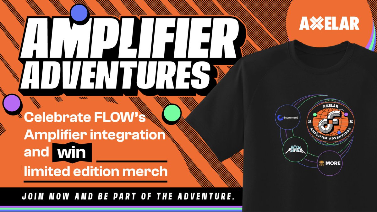 Permissionless dApp connectivity is here!

Join Amplifier Adventures, level up your knowledge and unlock exclusive rewards over the coming months.

🟠 Amplifier + <a href="/flow_blockchain/">Flow.com</a> ecosystem = cross-chain integration with apps like <a href="/IncrementFi/">Increment Finance (🌊, 🌊)</a>, @More_Protocol, &amp; <a href="/KittyPunchXYZ/">KittyPunch</a>.