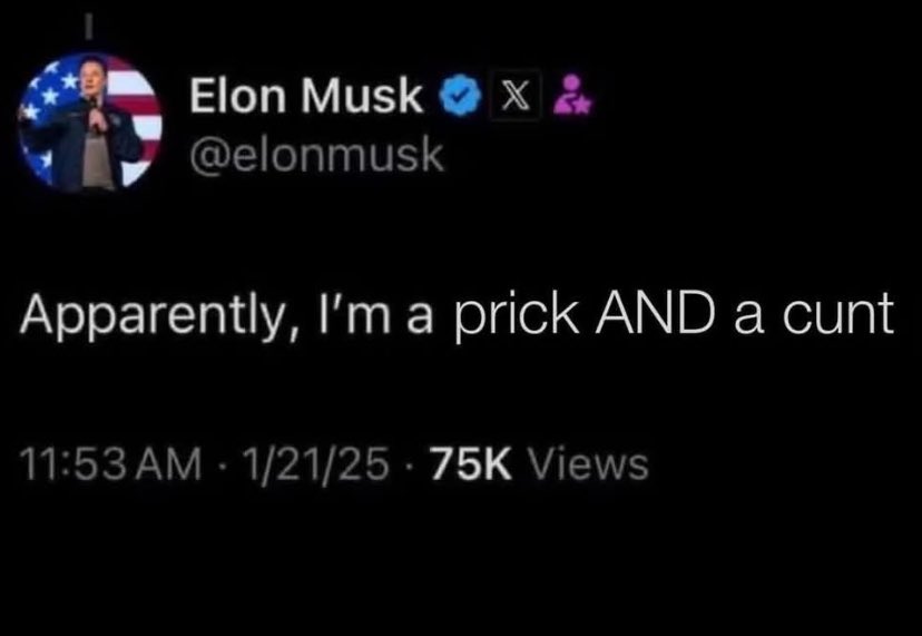 Finally, Elon has some self awareness in the MAGA bubble! 😂