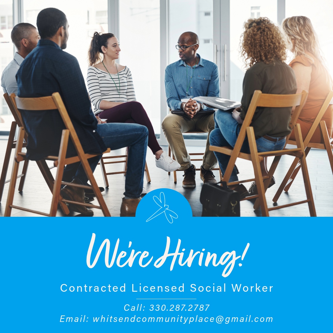 Whit's End Community Place (@whitsendsupport) on Twitter photo Whitโs End Community Place is expanding! Weโre looking for a Licensed Social Worker to lead a cancer support group. This paid, contracted position offers a space for connection and hope. Send resumes to whitsendcommunityplace@gmail.com 330.287.2787 #CancerSupport #MakeADifference Whitโs End Community Place is expanding! Weโre looking for a Licensed Social Worker to lead a cancer support group. This paid, contracted position offers a space for connection and hope. Send resumes to whitsendcommunityplace@gmail.com 330.287.2787 #CancerSupport #MakeADifference