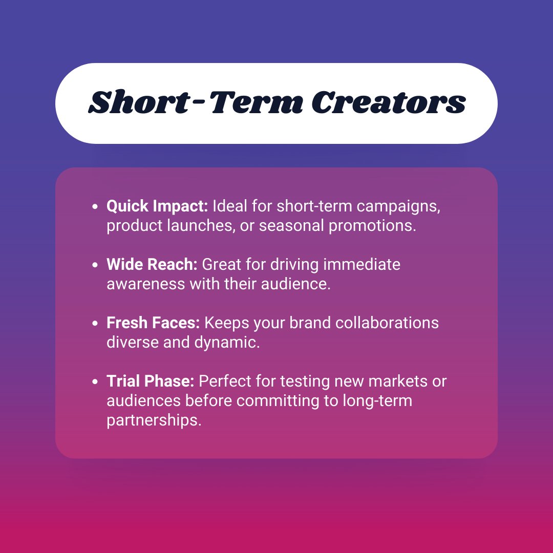 AdParlor's tweet photo. Short-term creators for quick buzz, or long-term partners for lasting love? Why not both? 💡

Want help finding your perfect match? 💌 Reach out to us!

#adparlor #influencer #creator #marketing #influencermarketing #creatormarketing #paidmedia https://t.co/2fMIVL9j0J