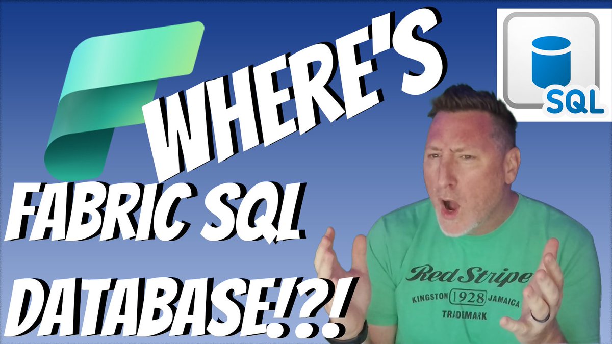 Tales From The Field (@talesftfield) on Twitter photo Our latest MS Tech Bits is LIVE! <a href="/SQLBalls/">Bradley Ball</a> presents Microsoft Fabric: How to Enable SQL Database for Fabric #FabSQL
Link: youtu.be/sxdIGee2Q_g
cc <a href="/JoshLuedeman/">Josh Luedeman | @joshluedeman.bsky.social</a> <a href="/DBABullDog/">Daniel Taylor | DBABulldog@mas.to</a> <a href="/neeraj_jhaveri/">Neeraj Jhaveri</a> <a href="/BradleySchacht/">Bradley Schacht</a> <a href="/nodestreamio/">NODESTREAMIO | Andrés Padilla</a> <a href="/macardoso95/">Marco Cardoso</a> Our latest MS Tech Bits is LIVE! <a href="/SQLBalls/">Bradley Ball</a> presents Microsoft Fabric: How to Enable SQL Database for Fabric #FabSQL
Link: youtu.be/sxdIGee2Q_g
cc <a href="/JoshLuedeman/">Josh Luedeman | @joshluedeman.bsky.social</a> <a href="/DBABullDog/">Daniel Taylor | DBABulldog@mas.to</a> <a href="/neeraj_jhaveri/">Neeraj Jhaveri</a> <a href="/BradleySchacht/">Bradley Schacht</a> <a href="/nodestreamio/">NODESTREAMIO | Andrés Padilla</a> <a href="/macardoso95/">Marco Cardoso</a>
