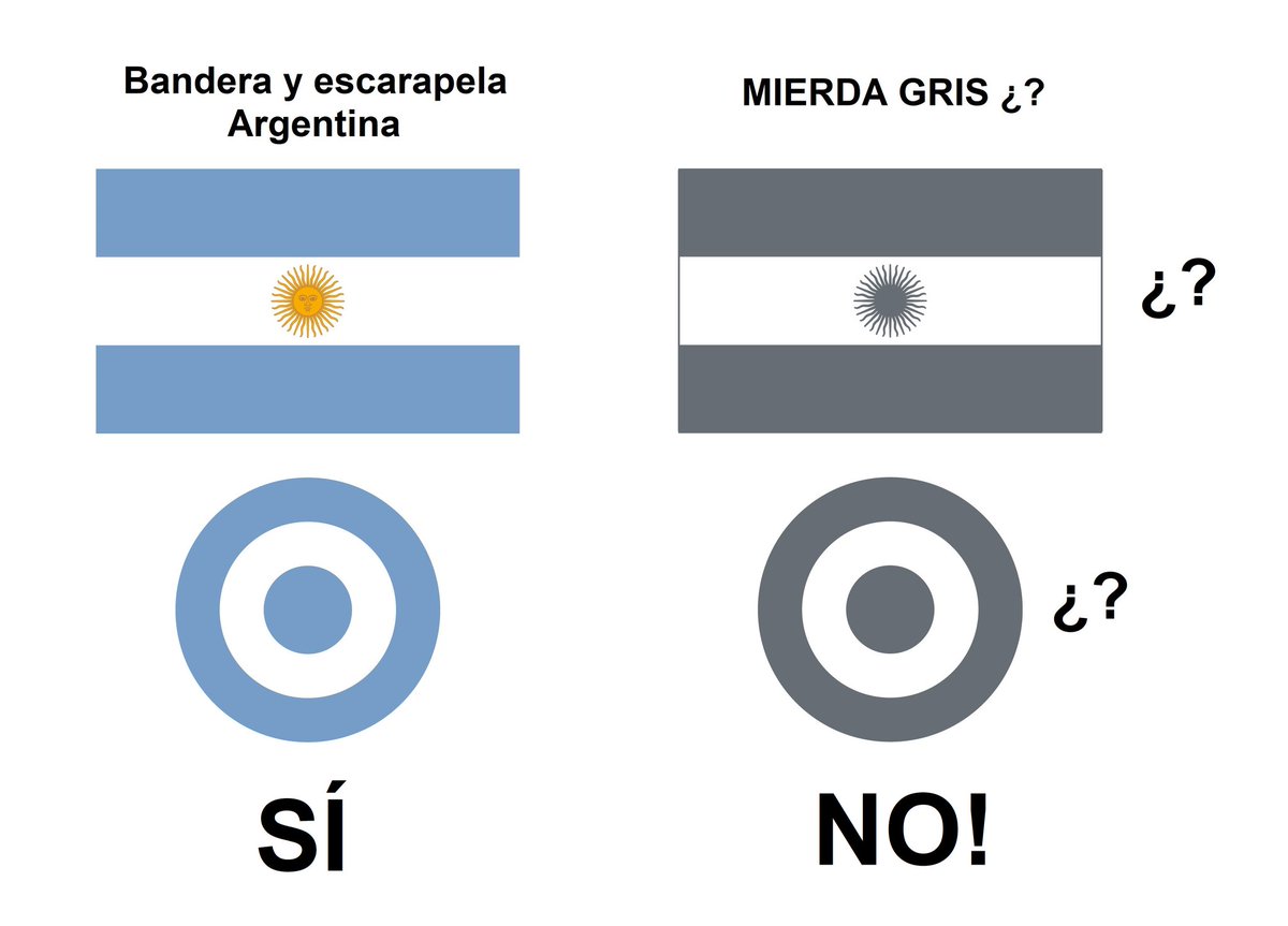ant1_ignorancia's tweet photo. @mattewex ¿Toda la armada usa esos parches? No, es una minoria.
En cambio, al #EMGFA se le ocurrió menoscabar el pabellón nacional en las aeronaves de los argentinos sin razón táctica racional. Sino sabés de heráldica militar y su importancia simbólica no es mi culpa. https://t.co/Ob2QysPQfS