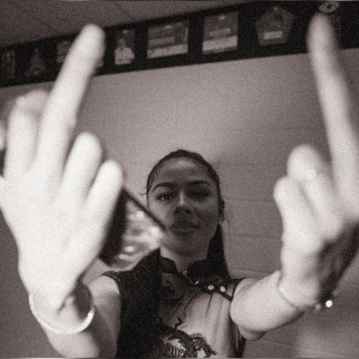 MIDDLE FINGERS IN THE AIR 
FUCK YA TWICE
