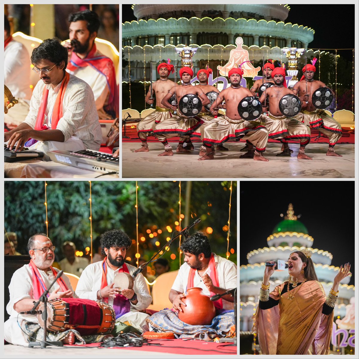 Gurudev's tweet photo. Inaugurated “Bhaav 2025”, a grand 4-day cultural summit celebrating the fusion of performing arts and spirituality, in the presence of legendary artists and Padma awardees from across India.

@WFACofficial https://t.co/klr7AX5loL