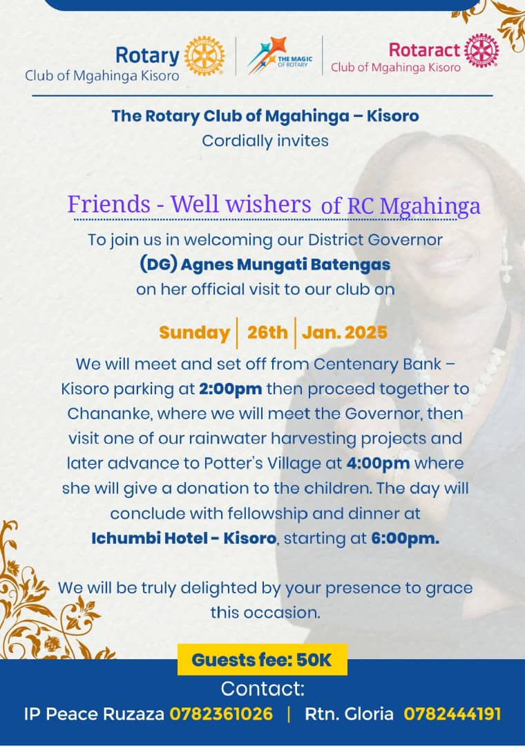 Rotary Club of Mgahinga Kisoro (@mgahingakisoro) on Twitter photo 