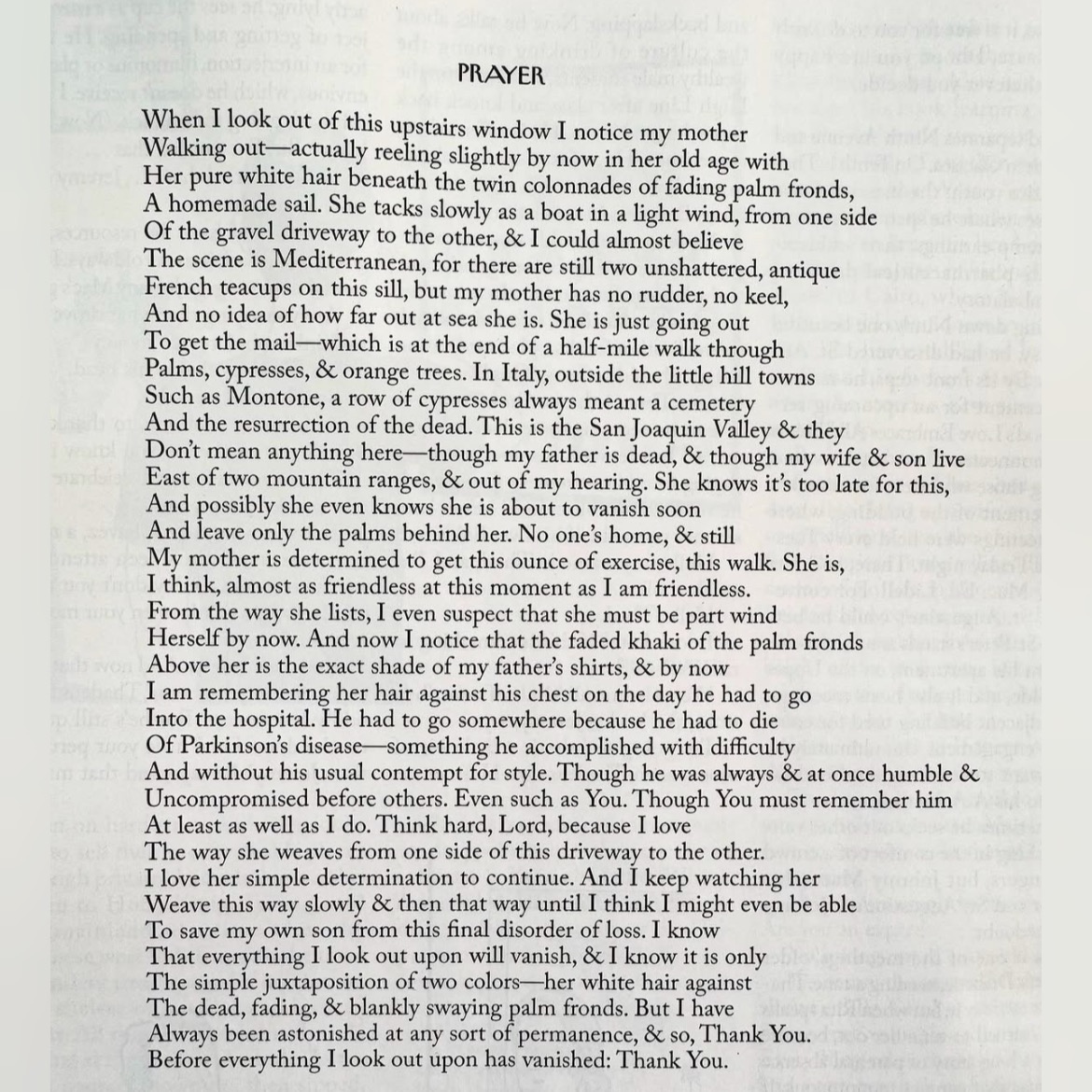 A beautiful poem by Larry Levis (in the New Yorker).