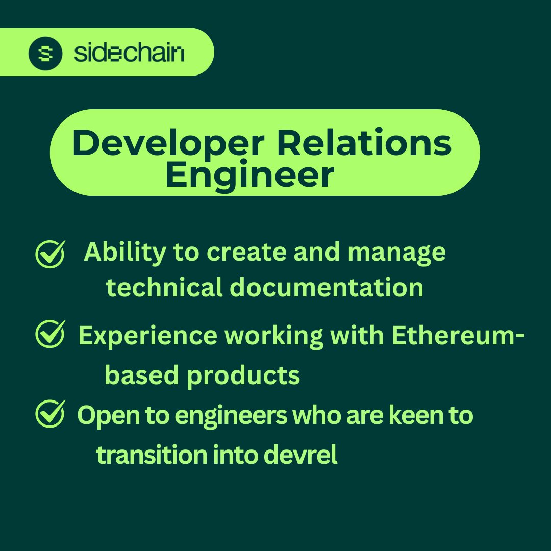 Passionate about blockchain and sharing knowledge?

We’re looking for Developer Relations Engineers to bridge the gap between cutting-edge platforms and the developer community.

Whether you're an experienced DevRel or an engineer eager to dive into this field, this role is for