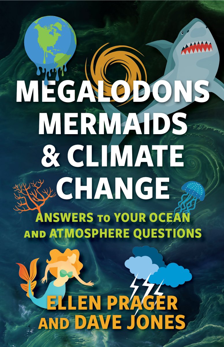Do huge sharks, bigger than a school bus still exist?  Learn the facts in Megalodons, Mermaids, and Climate Change: Answers to Your Ocean and Atmosphere Questions by NASW Member Ellen Prager &amp; Dave Jones. Backstory: nasw.org/member_article… <a href="/elprager/">Ellen Prager</a> <a href="/ScienceWriters/">National Association of Science Writers (NASW)</a> #SciWriBooks