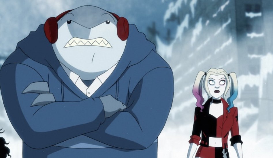omgsoyousee's tweet photo. Harley and King Shark’s friendship is everything to me actually https://t.co/Himca0Tpbw