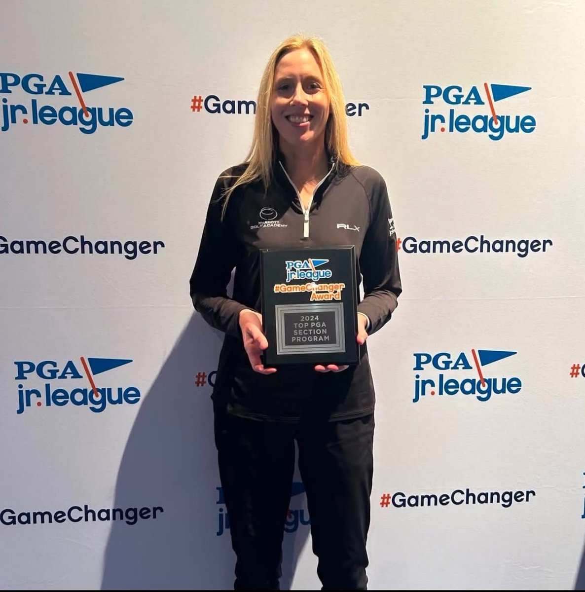 Congratulations to Coach Cori McAuliffe for being awarded North Florida PGA’s 2024 PGA Jr. League #GameChanger of the Year! #marriottgolf #pgajrleague #marriottgolfacademy