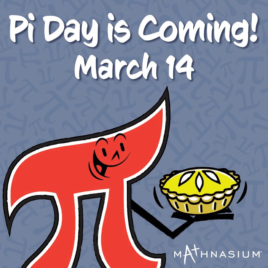 It’s National #PieDay and we can’t help but get excited about our favorite math holiday that is just around the corner — #PiDay! Visit your nearest #Mathnasium Learning Center to learn how you can celebrate with us on March 14. 🥳🎉 

🌐 bit.ly/3Cd8akG