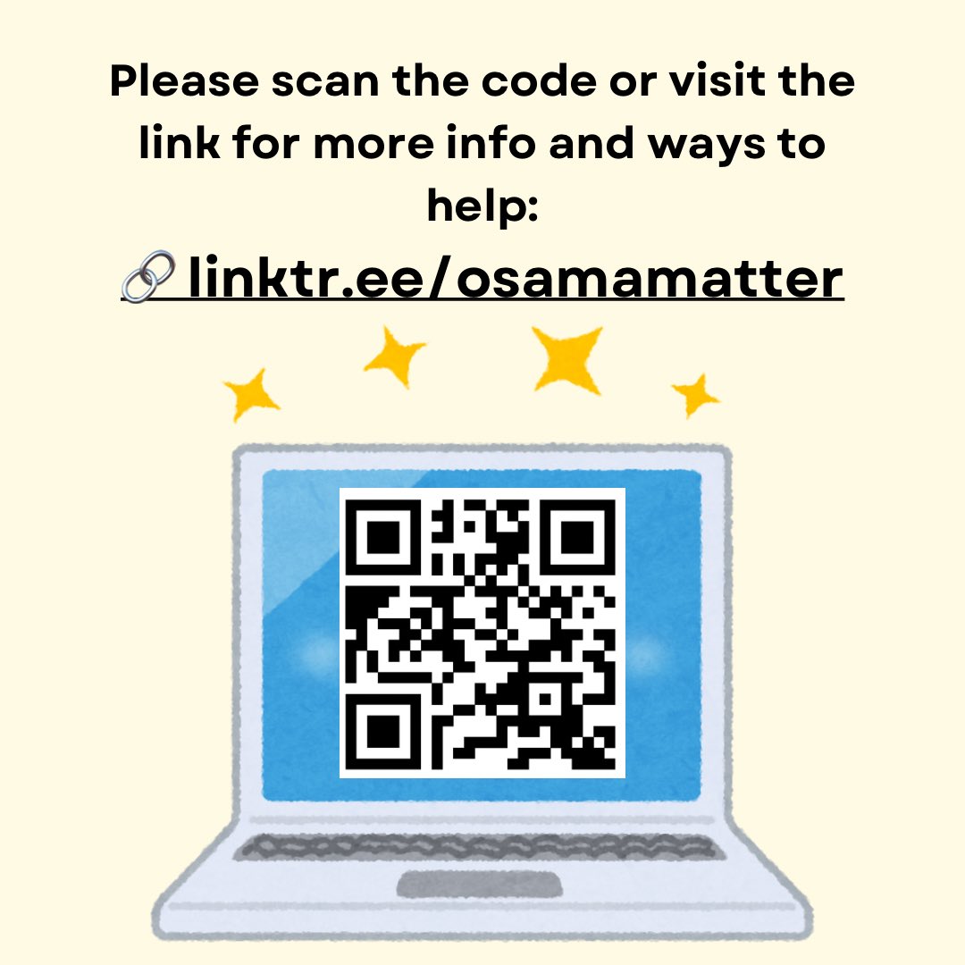 My friend <a href="/osamamatter1/">Osama Animal Rescue 🐾</a> is a talented engineer and interior designer, but the laptop he uses for his work was destroyed! Can you please share this so my friend can get help finding a new work computer? 🥺🙏
🔗paypal.me/Samsvensson24
🔗chuffed.org/project/113754
