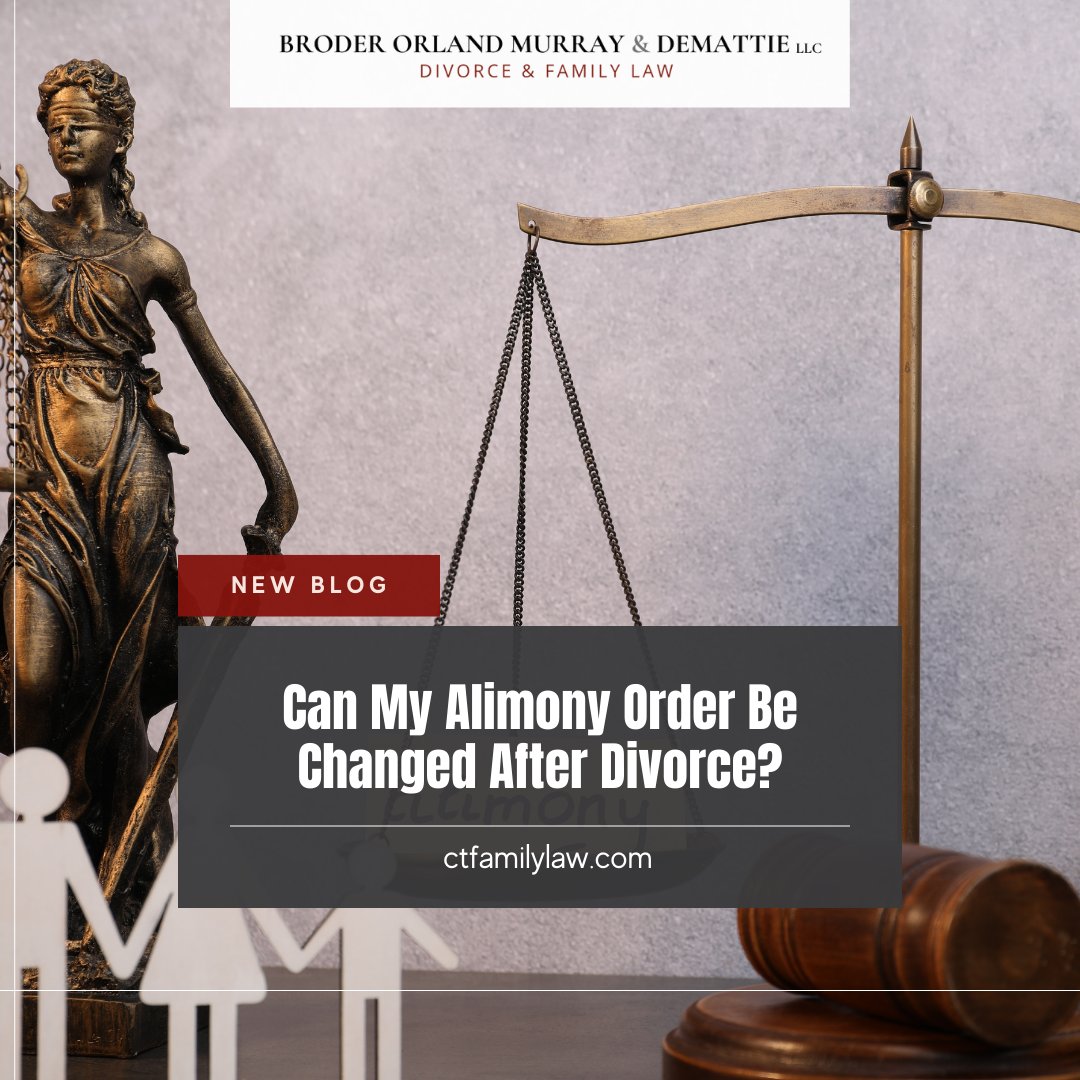BroderOrland's tweet photo. What factors could allow you to modify your #alimony order after divorce?

Connecticut #law permits changes if certain requirements are met. Understanding the process is key!

Discover more: https://t.co/jF4W33oUvT https://t.co/m7iG9qtL9c