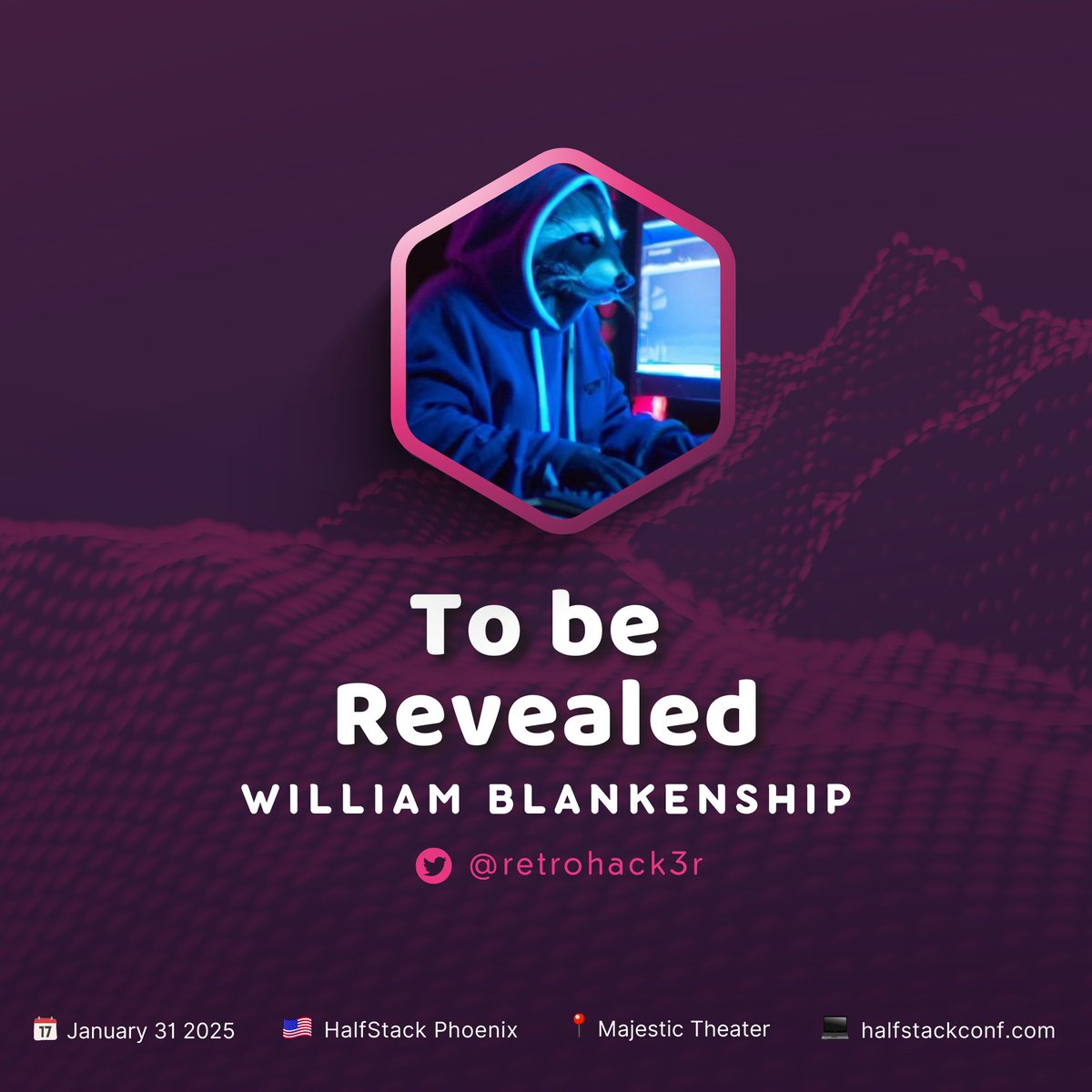 HalfStack Events (@halfstackconf) on Twitter photo HalfStack Phoenix Presenter Spotlight ๐ฃ
<a href="/retrohack3r/">William p2p/acc</a> is ready to surprise us with his session!
What creative ideas will he share? Be there to find out.
๐๏ธ Grab your ticket today: halfstackconf.com/phoenix
#HalfStack #Phoenix #JavaScript #TechConference #SurpriseSession HalfStack Phoenix Presenter Spotlight ๐ฃ
<a href="/retrohack3r/">William p2p/acc</a> is ready to surprise us with his session!
What creative ideas will he share? Be there to find out.
๐๏ธ Grab your ticket today: halfstackconf.com/phoenix
#HalfStack #Phoenix #JavaScript #TechConference #SurpriseSession