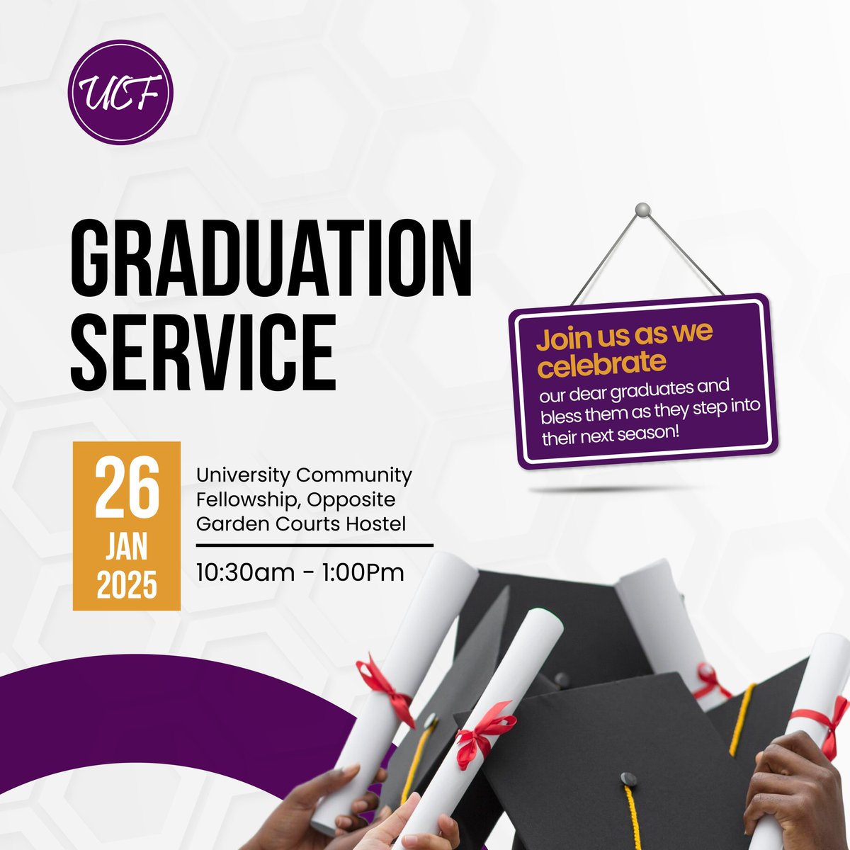 ucf_kampala's tweet photo. Come and cheer on our graduates as they step into the next chapter of their journey. Itβs going to be an inspiring and memorable service, donβt miss out!
#GraduationService #CelebratingAchievements #FaithAndGrowth #ChurchFamily https://t.co/Zn79JZ0xSt