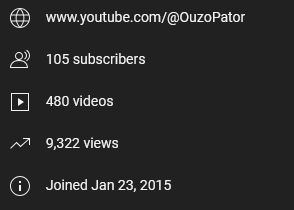 OuzoPator's tweet photo. Oh, mein YT-Kanal ist heute 10 geworden... https://t.co/mFu5EZxzTQ