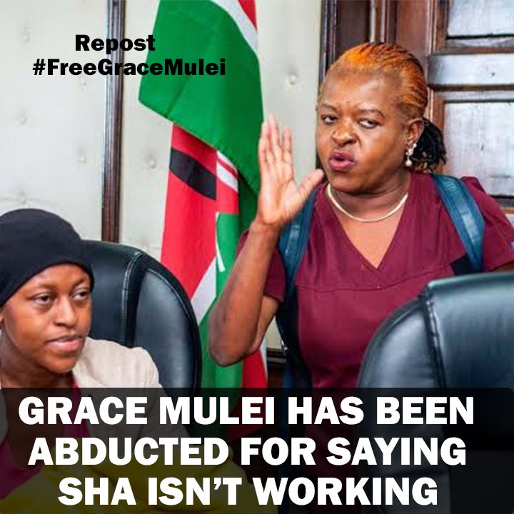 The truth is painful for those who hate hearing it. Instead of arresting Grace Mulei for saying SHA is not working, focus the energy in addressing issues affecting Kenyans. 
#FreeGraceMulei