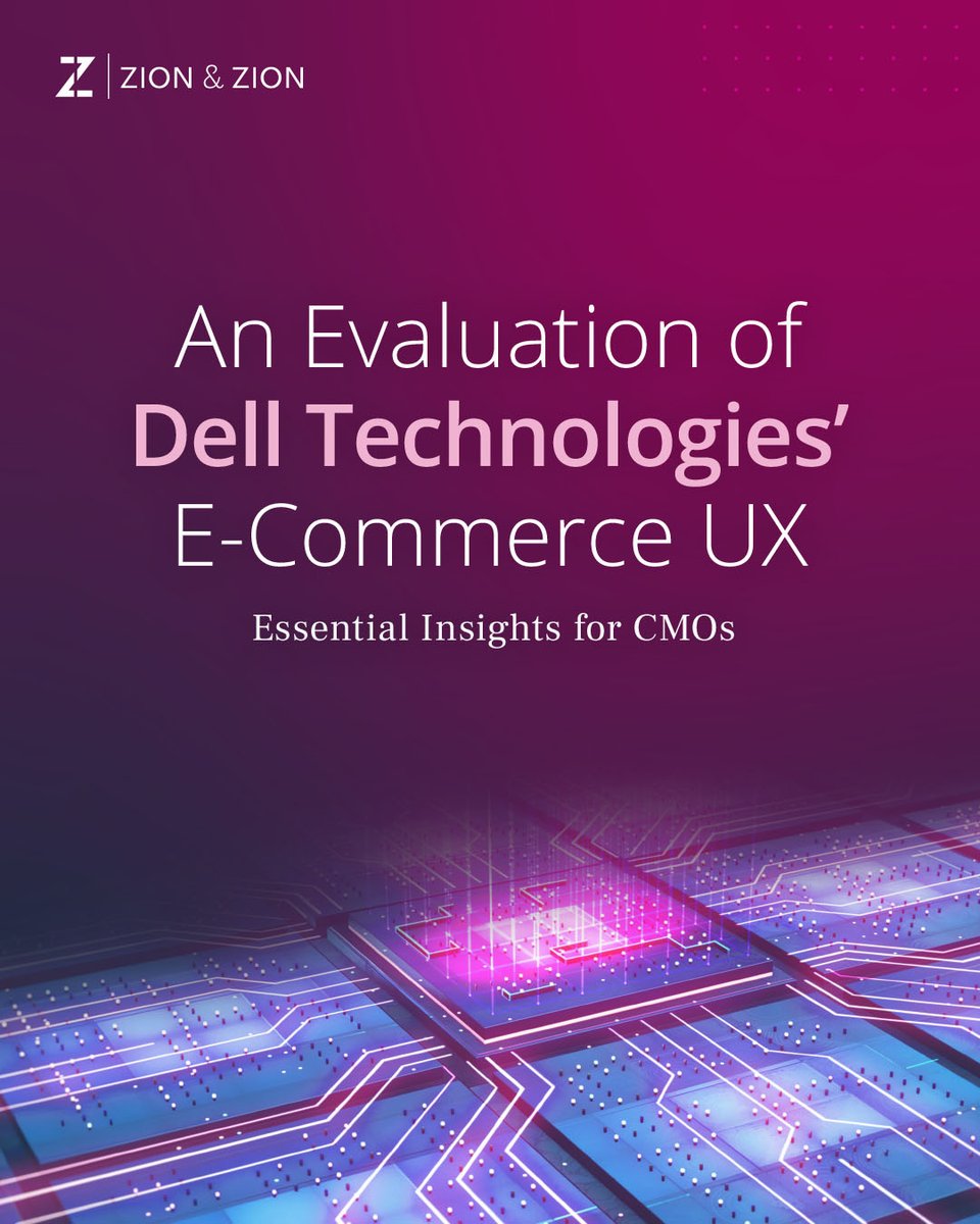 ZIONandZION's tweet photo. Our latest study from our CX/CDP Center of Excellence uncovers critical gaps in the user experience on Dell Technologies' e-commerce platform. 

Discover how experience gaps can impact the most innovative brands: https://t.co/C5pA1Sz2M8

#CustomerExperience #DellTechnologies https://t.co/3WJrCiih6Z