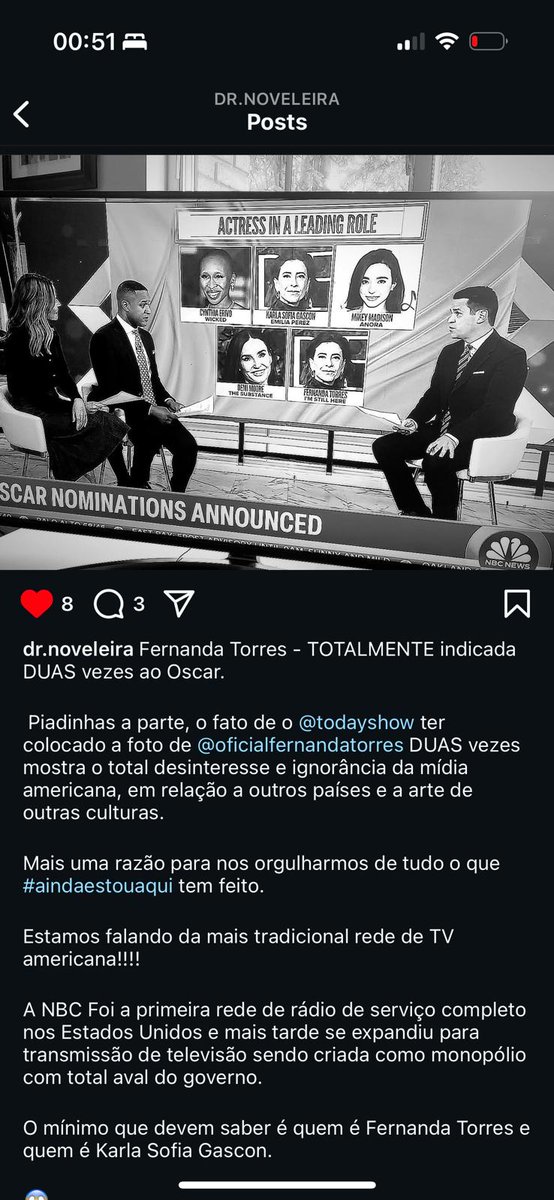 Anderson Lopes 🌈 (@andersonlopes_) on Twitter photo E a TV estadunidense que fez um ctrl c + ctrl v na foto da nossa maravilhosa Fernanda Torres e colocou no lugar da verdadeira foto da espanhola Karla Sofía Gascón (do horroroso "Emilia Pérez") heheh. Foto e texto feitos pela querida <a href="/dr/">Dan Rowden</a>.noveleira (Profa. Dra. Samantha Joyce). E a TV estadunidense que fez um ctrl c + ctrl v na foto da nossa maravilhosa Fernanda Torres e colocou no lugar da verdadeira foto da espanhola Karla Sofía Gascón (do horroroso "Emilia Pérez") heheh. Foto e texto feitos pela querida <a href="/dr/">Dan Rowden</a>.noveleira (Profa. Dra. Samantha Joyce).