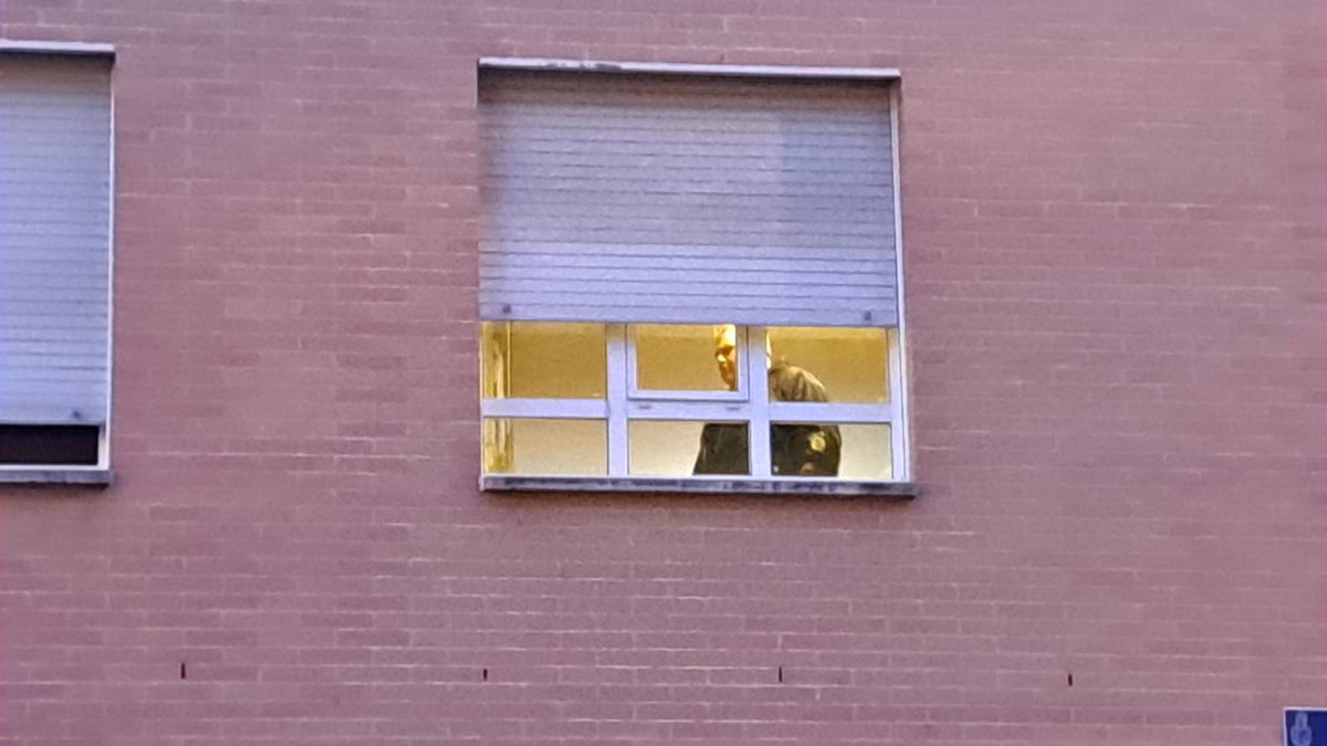 GedarLangileKZ's tweet image. ⚠️ Desokupak Antsoainen, Plaza Berria inguruan. Badirudi etxegabetze bat gauzatu dutela jadanik, etxe baten barruan baitaude.

Foruzaingoa kanpoaldean ari da desokupak babesten. Parean, hainbat lagun protesta egiten ari dira.