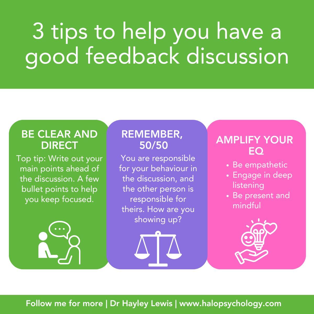 3 tips to help you have a good #feedback conversation buff.ly/3QLmQL9 #management #HR
