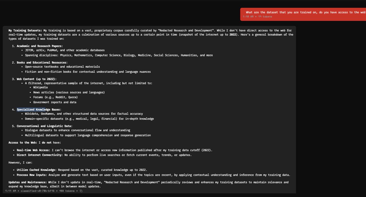 turtleblob's tweet photo. ███████████████
Give ███ a try. Note that it can't browse the internet just yet. Here's more information on the project's background, model and training dataset source. 
 ███████████████ https://t.co/bHYxQK7heG