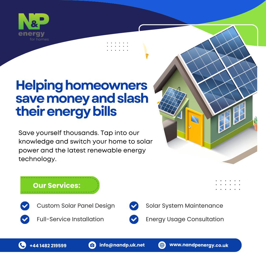 📷 Lower Your Bills with Eco-Smart Technology! 📷
Why rely on the National Grid when you can harness the power of cheaper, sustainable energy? At N &amp; P Group, we help you take control of your energy future with innovative solutions designed to save you money