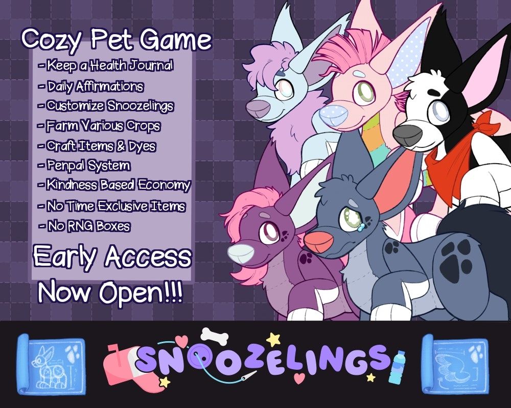Slothie_Studios's tweet photo. Snoozelings Blind Bag Pins is live!!!

Back our little project here https://t.co/vkbTNhmvYO 

And check our collab partner, Rain Beanies by @hannimatior too please. 💜 

#virtualpets #neopets #webkinz #plushies #enamelpins https://t.co/fOSHv23Oc0