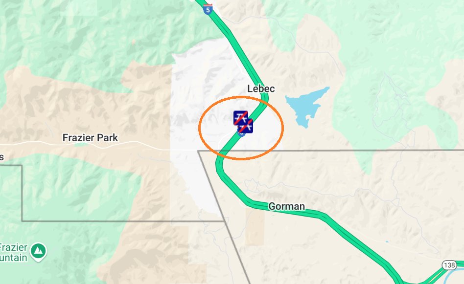CaltransDist7's tweet image. Tejon Pass Rest Areas still CLOSED on northbound and southbound I-5 due to a Public Safety Power Shutoff. Check Quickmap.dot.ca.gov for current closures. #Tejon