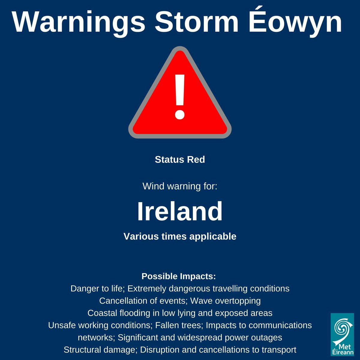 Hello fellow jammers,

Important announcement from Galway Game Jam:

There is a Red Weather Warning in place for Friday due to storm Éowyn. While it should have calmed by 6pm, volunteers and attendees may have difficulty making it safely to the PorterShed.
