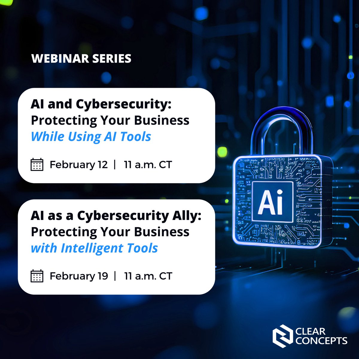 How to safeguard your organization in the age of AI? We have two insightful webinars lined up for you. 1 - Learn how to use AI responsibly; &amp;
 2 - Discover how to leverage AI as a powerful ally in preventing cyberattacks before they happen. Register: hubs.ly/Q033MVct0
