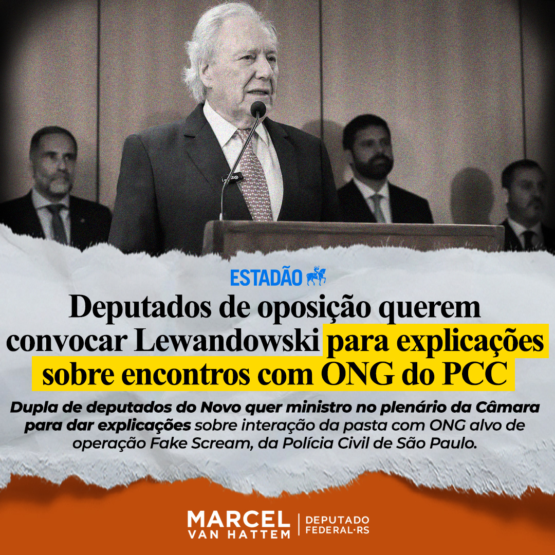 marcelvanhattem's tweet photo. O ministro Ricardo Lewandowski DEVE EXPLICAÇÕES à população brasileira! 

É inadmissível que o Ministério da Justiça - justamente este - tenha feito reuniões com representantes de uma ONG suspeita de ter vínculos com uma das maiores organizações criminosas do país, o PCC. O ministério ainda pagou os custos da viagem para Brasília de uma dirigente da Pacto Social e Carcerário. Detalhe importante: ela foi presa mais tarde por envolvimento com o crime organizado. 

De acordo com investigação da Polícia Civil de São Paulo, a ONG tem ligação com a cúpula do PCC desde que foi fundada e presta contas à facção de todas as suas atividades. Depois da Dama do Tráfico no Ministério dos Direitos Humanos, agora temos o PCC com representantes participando de reuniões no Ministério da Justiça. É inacreditável!

Assim que os trabalhos na Câmara forem retomados, a bancada do Novo apresentará um pedido formal para que Lewandowski compareça ao plenário da Câmara dos Deputados - isso se ele não cair antes, pois este caso deveria ser suficiente para sua demissão!