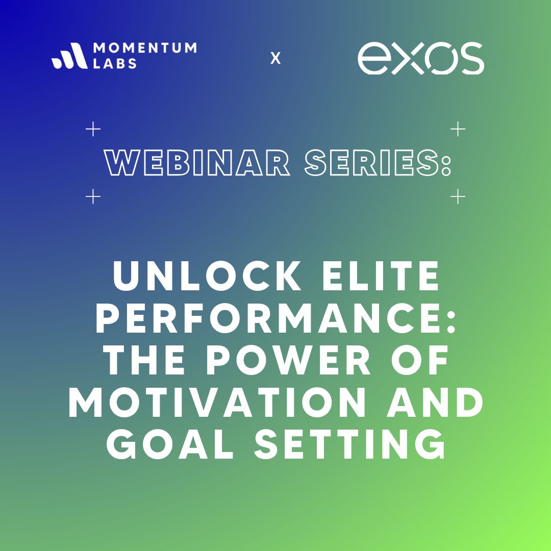 Elevate your game! 🏅 Join Momentum Labs &amp; EXOS experts to learn how to harness motivation and set impactful goals. Perfect for athletes and coaches! 

Register here: buff.ly/3CuJ8xx  

#GoalSetting #Motivation #SportsPerformance