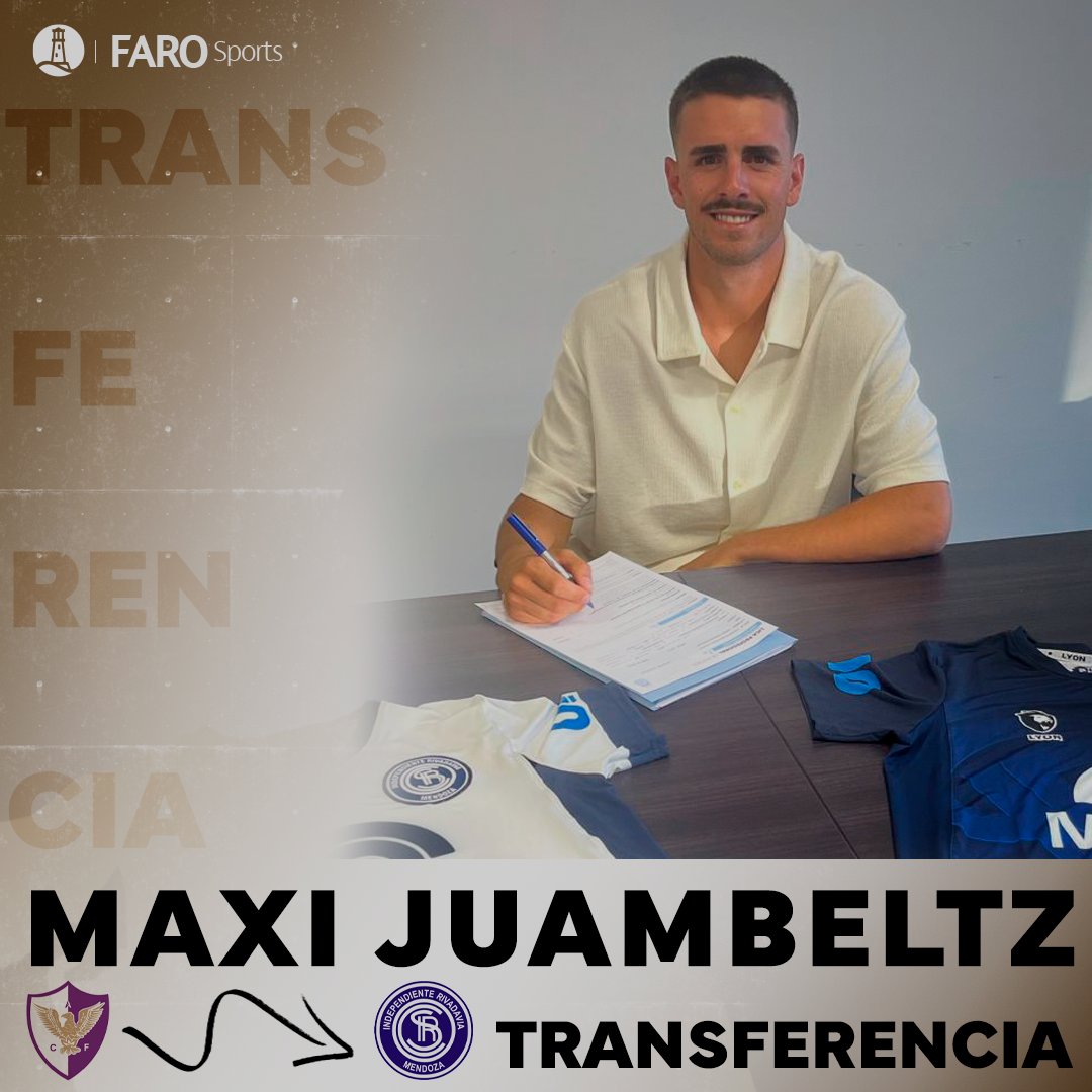faro_sports's tweet photo. ¡𝗧𝗥𝗔𝗡𝗦𝗙𝗘𝗥𝗘𝗡𝗖𝗜𝗔 𝑭𝑨𝑹𝑶 𝑺𝑷𝑶𝑹𝑻𝑺! 

𝐌𝐚𝐱𝐢𝐦𝐢𝐥𝐢𝐚𝐧𝐨 𝐉𝐮𝐚𝐦𝐛𝐞𝐥𝐭𝐳, acompañado por @gabypereirafaro arranca una nueva etapa llena de desafíos en @CSIRoficial 

¡Felicidades! https://t.co/YmzhH1JYt0