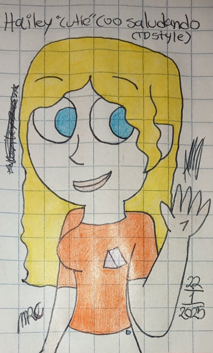 MCRichardson27's tweet photo. Les comparto un dibujo de Hailey "Cutie" Coo al estilo de Isla del drama saludando, después del dibujo que hice de ella vestida de duende, he querido volverla a dibujar con ese estilo 

#haileycutiecoo #oc #totaldramastyle #drawing #drawingart #drawingoftheday https://t.co/wAGLqI6ouF