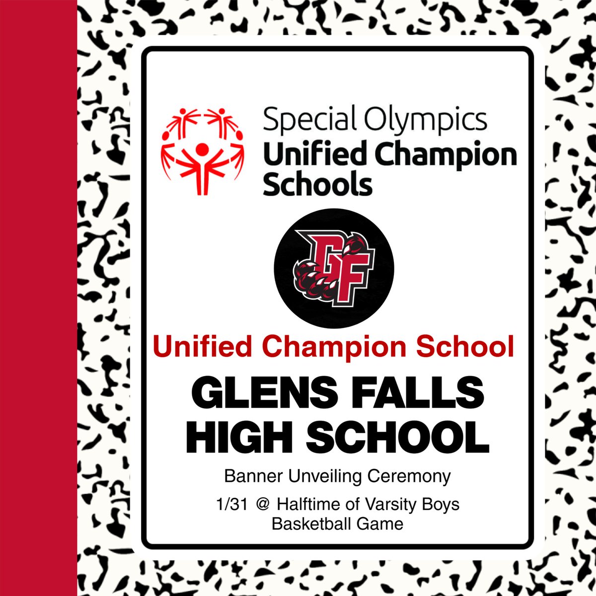GFSDathletics's tweet photo. Join us next Friday for our Boys Basketball games vs Amsterdam, where we will be having a special halftime ceremony! https://t.co/cxRMwFVGEY