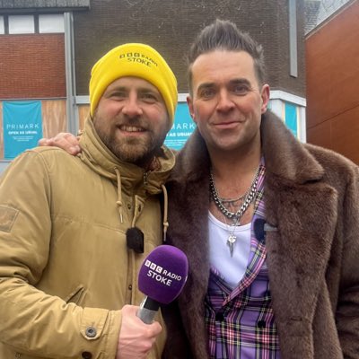 Matt Weigold (@mattweigold) on Twitter photo When <a href="/Rickontour/">Ricky Wilson</a> met <a href="/robbiewilliams/">Robbie Williams</a>
The #Brits are coming!
<a href="/BBCRadioStoke/">BBC Stoke & Staffordshire</a>
#Hanley #StokeonTrent When <a href="/Rickontour/">Ricky Wilson</a> met <a href="/robbiewilliams/">Robbie Williams</a>
The #Brits are coming!
<a href="/BBCRadioStoke/">BBC Stoke & Staffordshire</a>
#Hanley #StokeonTrent