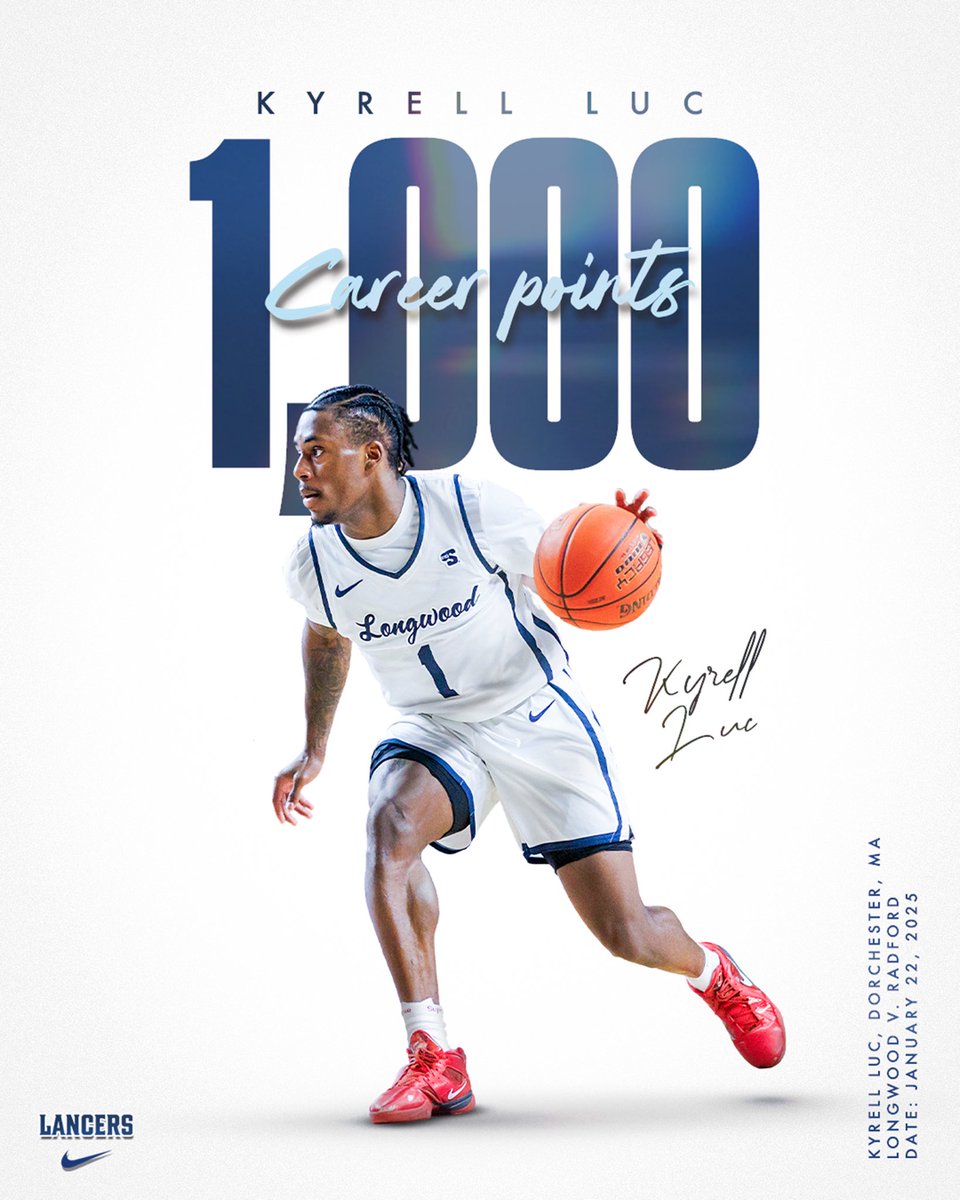 𝐂𝐨𝐧𝐠𝐫𝐚𝐭𝐬 to our guy <a href="/kyrellluc213/">KyrellLuc</a> for hitting 𝟏𝐊 𝐂𝐚𝐫𝐞𝐞𝐫 𝐏𝐨𝐢𝐧𝐭𝐬 in last night’s game vs Radford 🏀

#OnTheRise