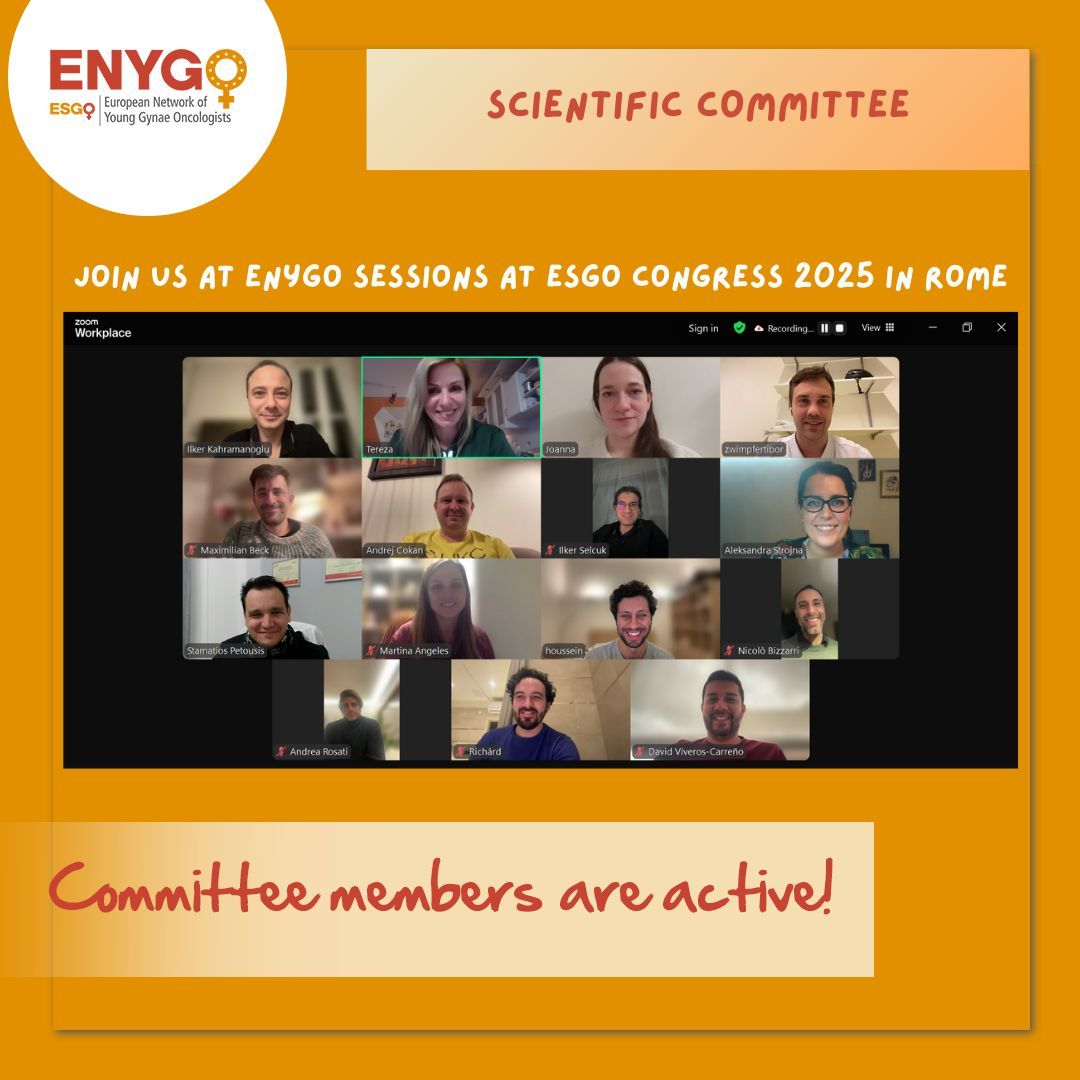 We had some great discussions about the exciting scientific projects ENYGO members are working on—both ongoing and upcoming. It’s inspiring to see how much amazing work is being done!

If you want to hear more, make sure to join us at the ESGO Congress in Rome at ENYGO sessions.