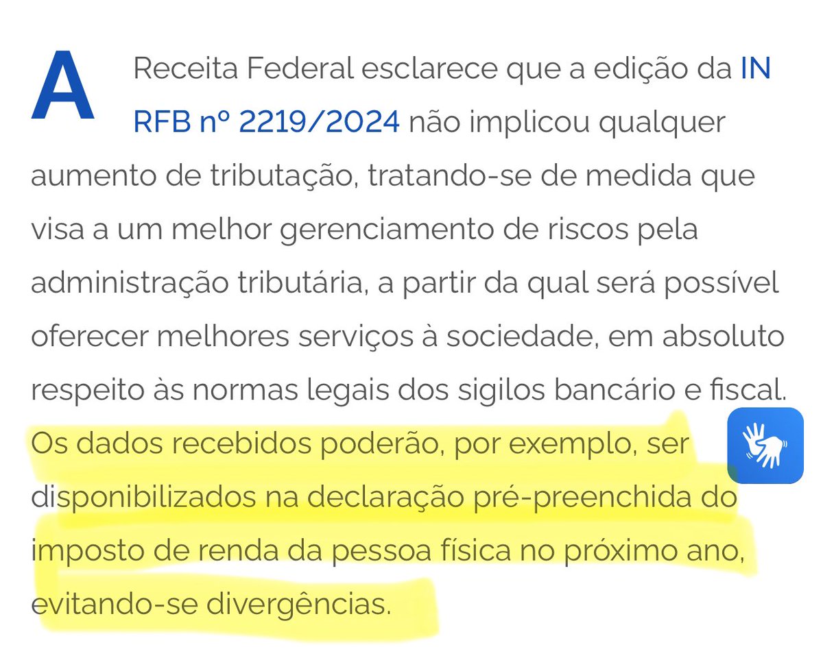 Não sou eu, o site oficial da Receita Federal está dizendo, que  poderia incluir os dados da movimentacao de pix na declaraca pre-preenchida de Imposto de Renda. Fica a pergunta: isso não é um claro indício de que a Receita queria, no fim das contas, taxar os informais? A verdade